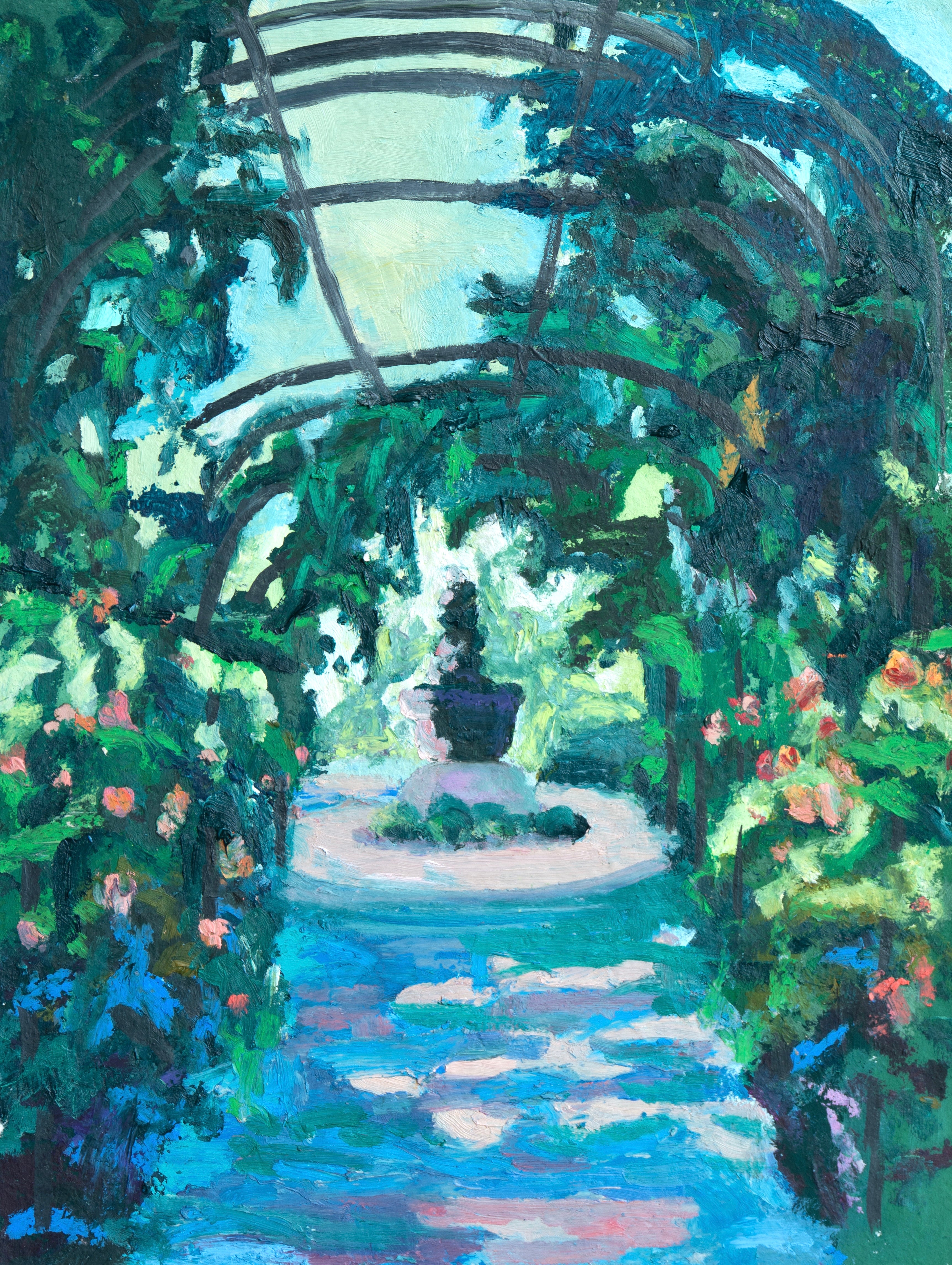 Summer Gardens at the Dixon, 8x11 Inch Original