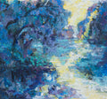 Blue Marsh Sunrise, 4x4 Inch Original
